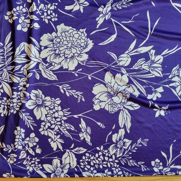 Sawyer Creek Studio womens purple floral sleep ware SZ Large - Picture 5 of 5